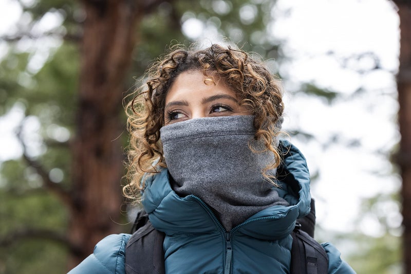 Buff Adult Polar Fleece Neck Gaiter, Headband & Winter Neck Warmer, Ski Mask & Face Shield, Balaclava, Grey Heather, One Size - Image 5